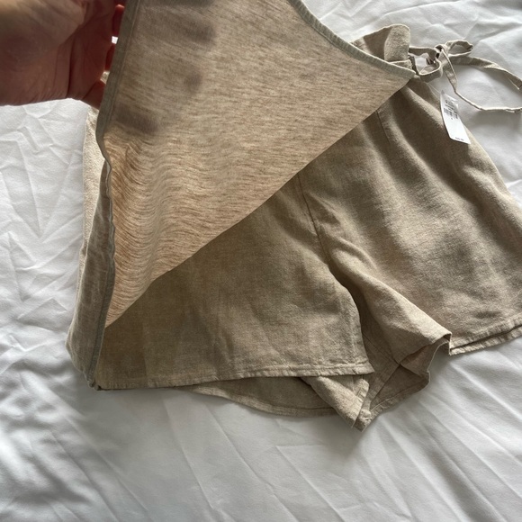 NWT old navy wrap front mini skirt Linen - Picture 7 of 8